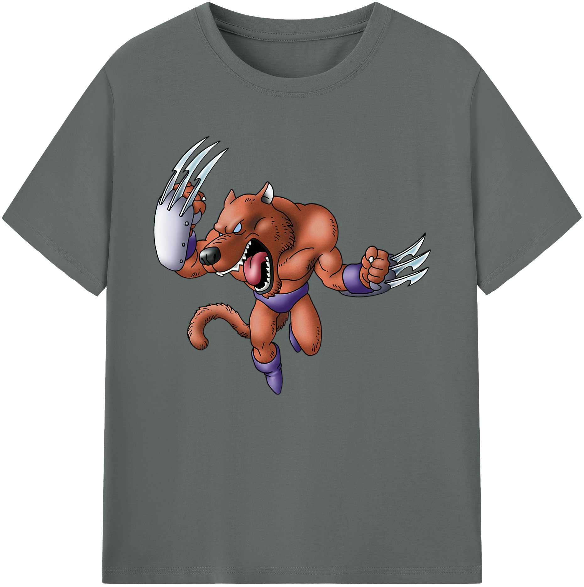 （画像用） ドラゴンクエスト Doragon Kuesuto Dragon Quest 綿100％ メンズ半袖Tシャツ｜肌触りやわらか＆通気性
